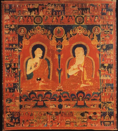Butön Rinchen Drub (links), der große Kommentator zur tibetischen Astronomie Butön Rinchen Drub (links), der große Kommentator zur tibetischen Astronomie
