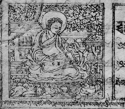 Der Astronom Pelgön Thrinle (15.–16. Jahrhundert) rechnet mit dem Sandabakus Der Astronom Pelgön Thrinle (15.–16. Jahrhundert) rechnet mit dem Sandabakus